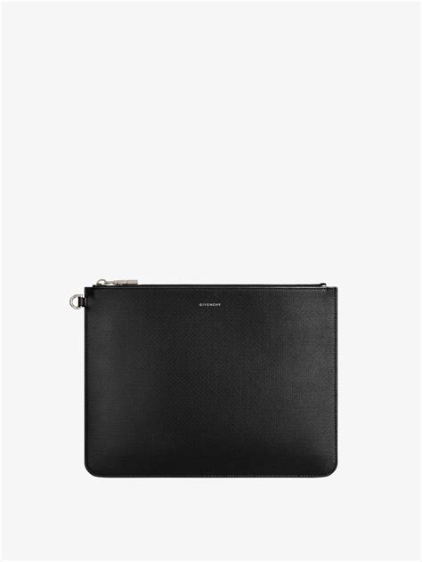 Large GIVENCHY pouch in 4G Classic leather 